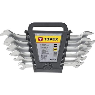 Topex Steeksleutelset 6-17mm DIN 3110