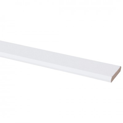 Agnes plint MDF wit fijn stuc 8x45 mm 260 cm