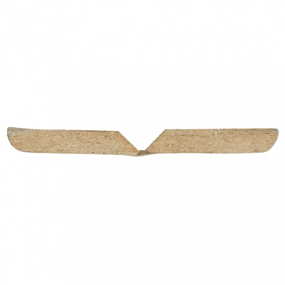 Agnes vouwhoek MDF wit fijn stuc 24x24 mm 260 cm