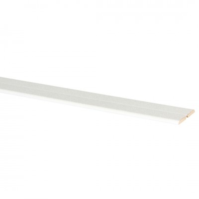 Agnes vouwhoek MDF wit fijn stuc 24x24 mm 260 cm