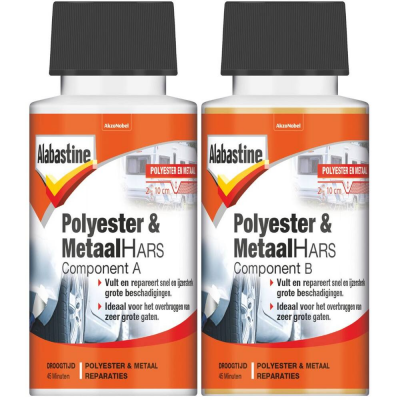 Alabastine Polyester & Metaal Hars 2x100 ml