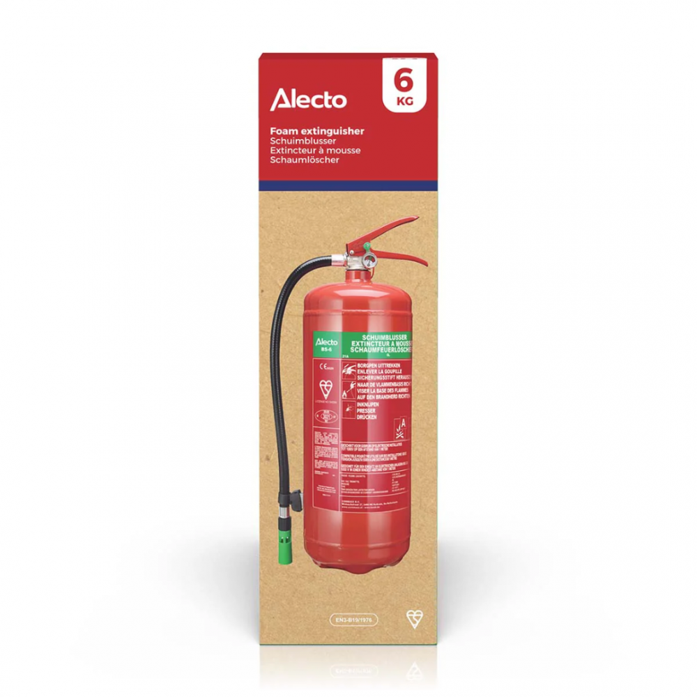 Alecto BS-6 - Schuimbrandblusser 6 kg