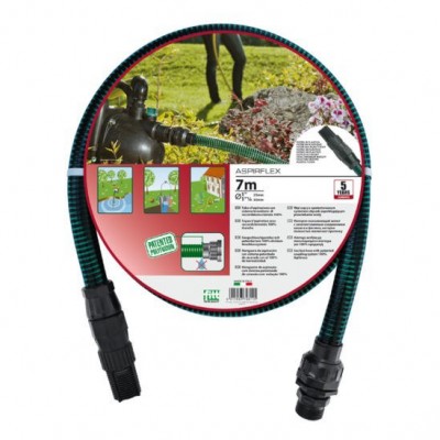Aanzuigslang-set 1 voor pompen 7 meter met kunststof zuigkorf