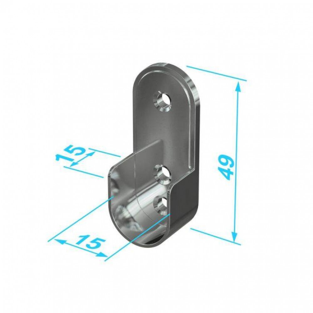 Anchor kastroedesteun voor bevestiging idd wit 17cm