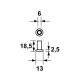 AXA Venelite nylon lagerbus 18.5mm (per stuk)