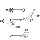 AXA raamuitzetter combi zwart 20 cm buitendraaiend 2640-20-56/BL