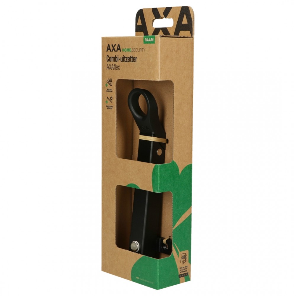 AXA raamuitzetter combi zwart 20 cm buitendraaiend 2640-20-56/BL