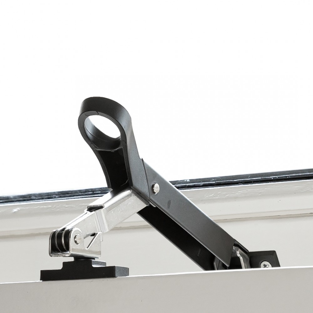 AXA raamuitzetter combi zwart 20 cm buitendraaiend 2640-20-56/BL
