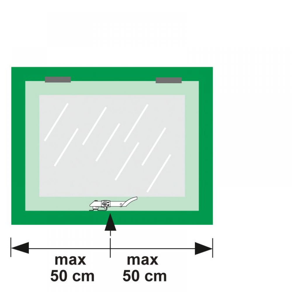 Axa Combi raamuitzetter Axaflex Security afsluitbaar RVS wit 2660-20-74/E