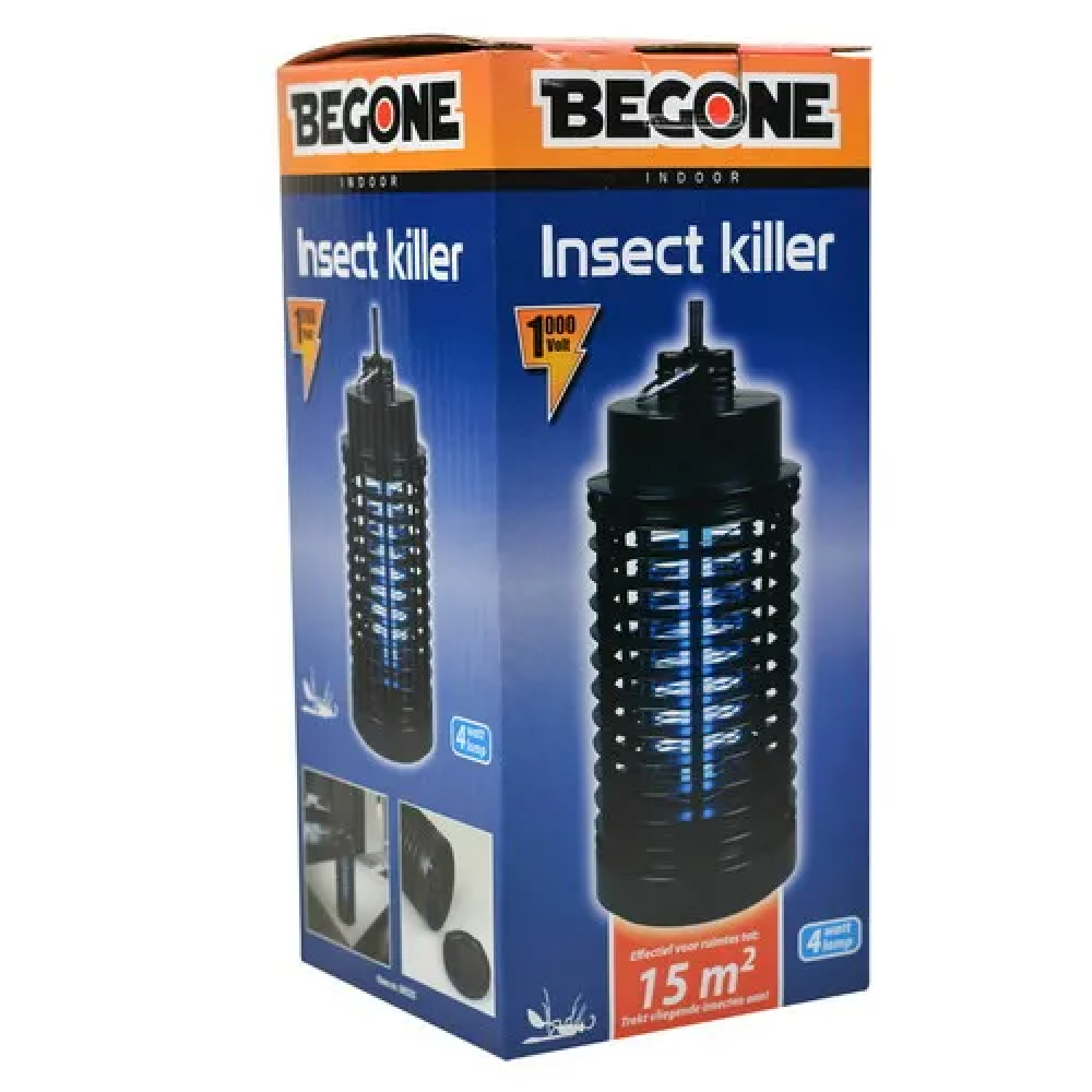 BeGone Pro Elektronische Insecten Killer Vliegenlamp 1 x 4 Watt - 15m2     
