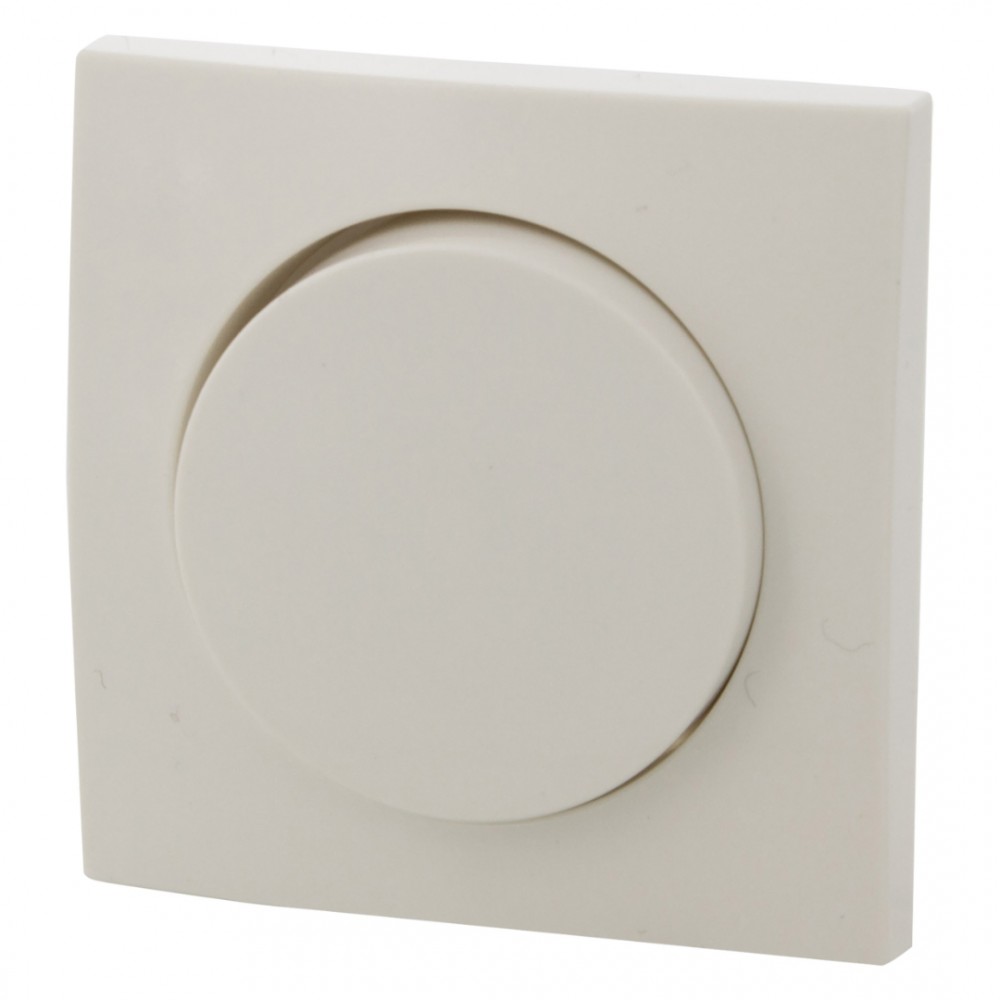 Berker S1 centraalplaat met knop voor dimmer polarwit