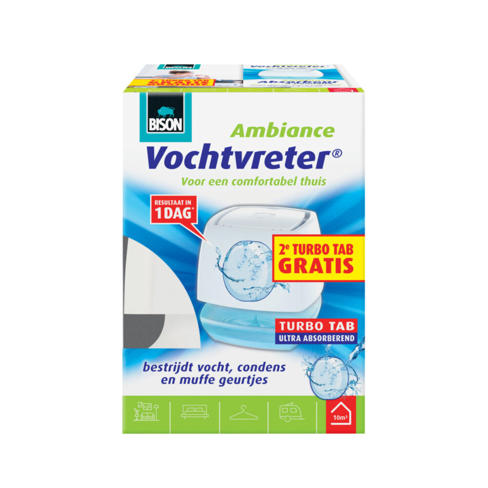 Bison vochtvreter ambiance turbo tab 100 g 2e gratis