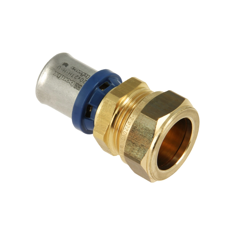 Bonfix Alu-pers rechte koppeling 20 mm x 22 mm knel