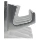 Impresso kapstokgarnituur 5-haaks - strip - 360 x 35 mm - aluminium