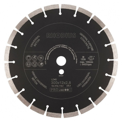 Rhodius 303437 LD40 Diamant Doorslijpschijf 300mm