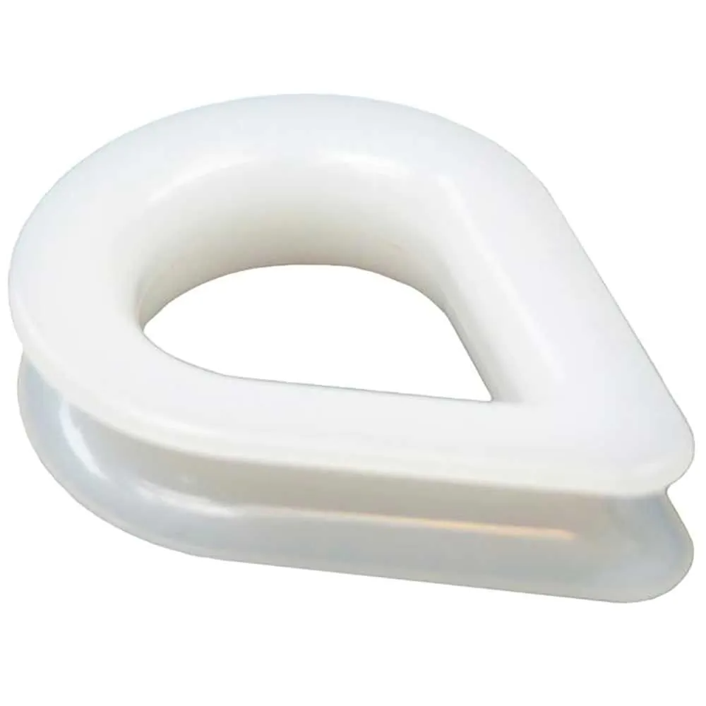 Puntkous wit 6/7mm kunststof nylon (per stuk)