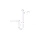 Kirchhoff spoelbak-buissifon wit 1 1/2 x 40 mm met 3/4 toestelaansluiting
