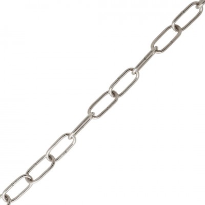 Deltafix sierketting vernikkeld 22 x 3 mm (per meter)