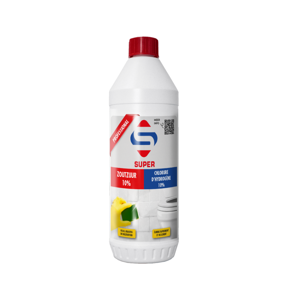 Super zoutzuur 10 procent 1000ml