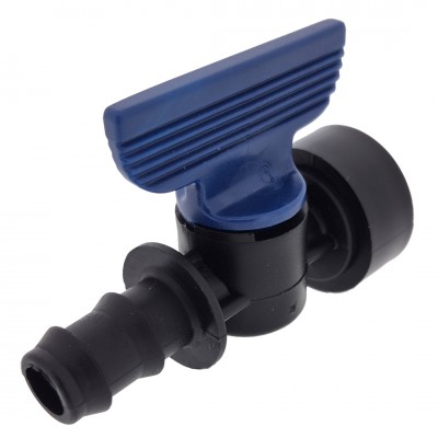 Deltafix plugkraan pp met binnendraad zwart 3/4 inch naar 16 mm