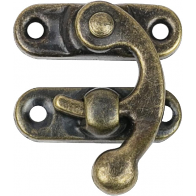 Kistsluiting toggle klink 27x32mm brons