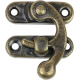 Kistsluiting toggle klink 27x32mm brons