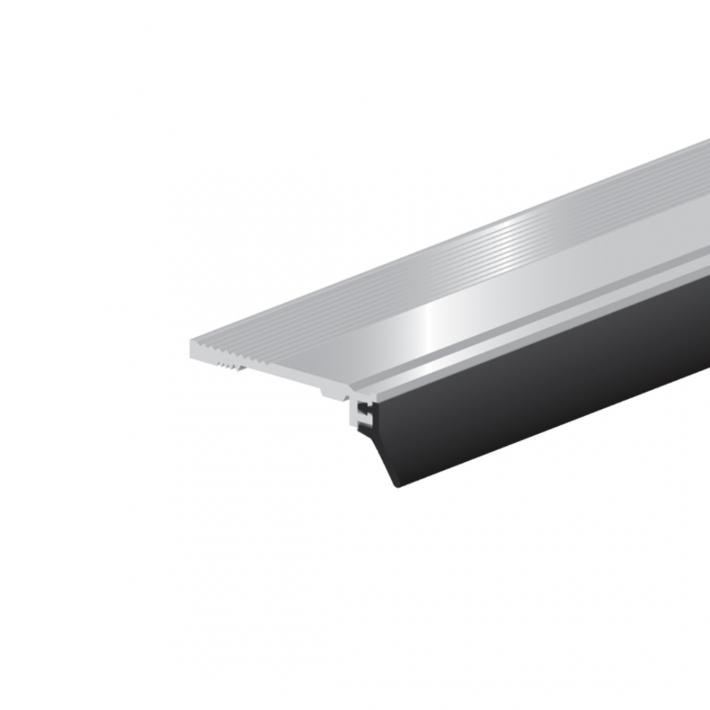 Deltafix slijtstrip met flap aluminium 100 cm x 33 mm