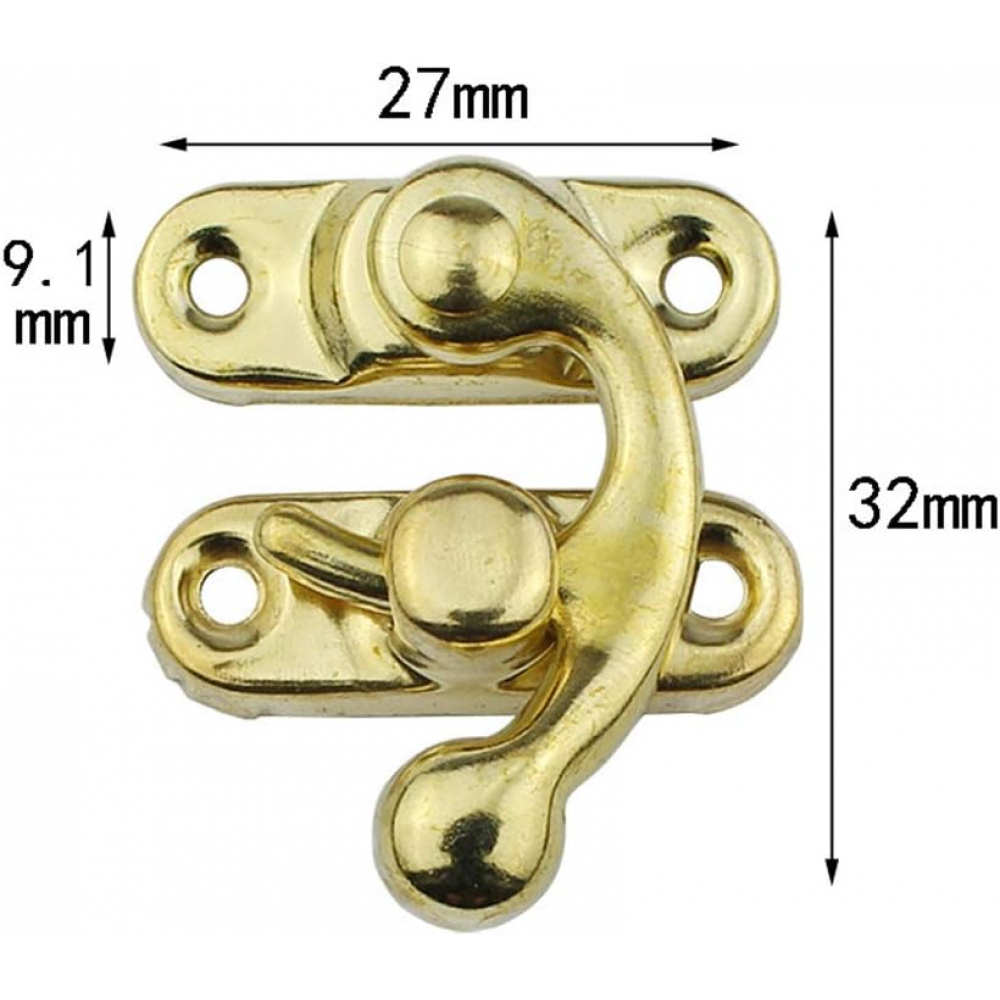 Kistsluiting toggle klink 27x32mm messing