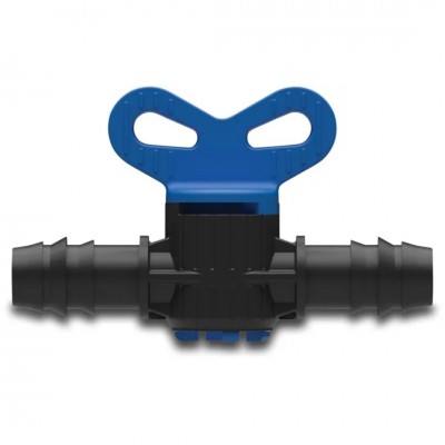 Deltafix plugkraan pp van / naar dezelfde diameter zwart 25 mm 1 st.