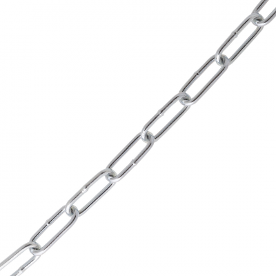 Deltafix ketting voetketting verzinkt 42x24 x 6 mm din 5685/c (25 meter)