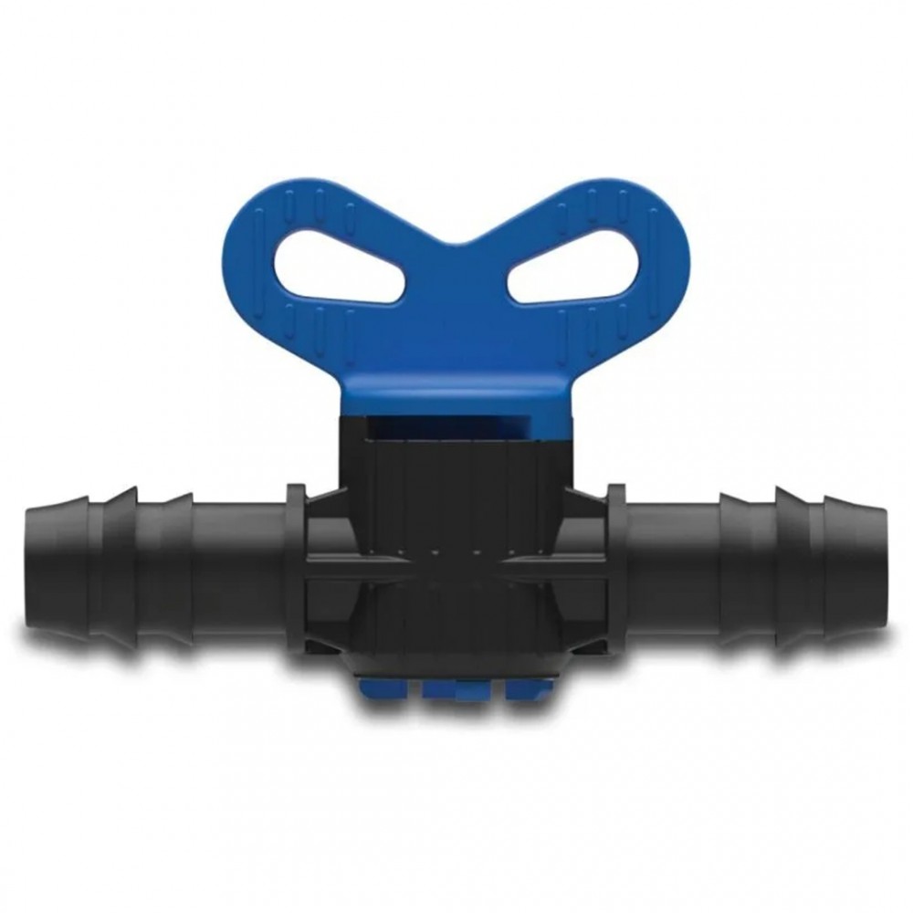Deltafix plugkraan pp van / naar dezelfde diameter zwart 16 mm 1 st.