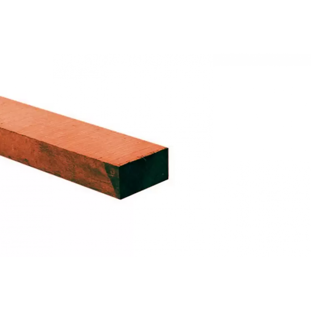Regel hardhout ruw 40x70mm 600cm