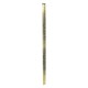 pianoscharnier met ophangoog in scharnier - geboord - messing - 0.7 x 32 x 750 mm