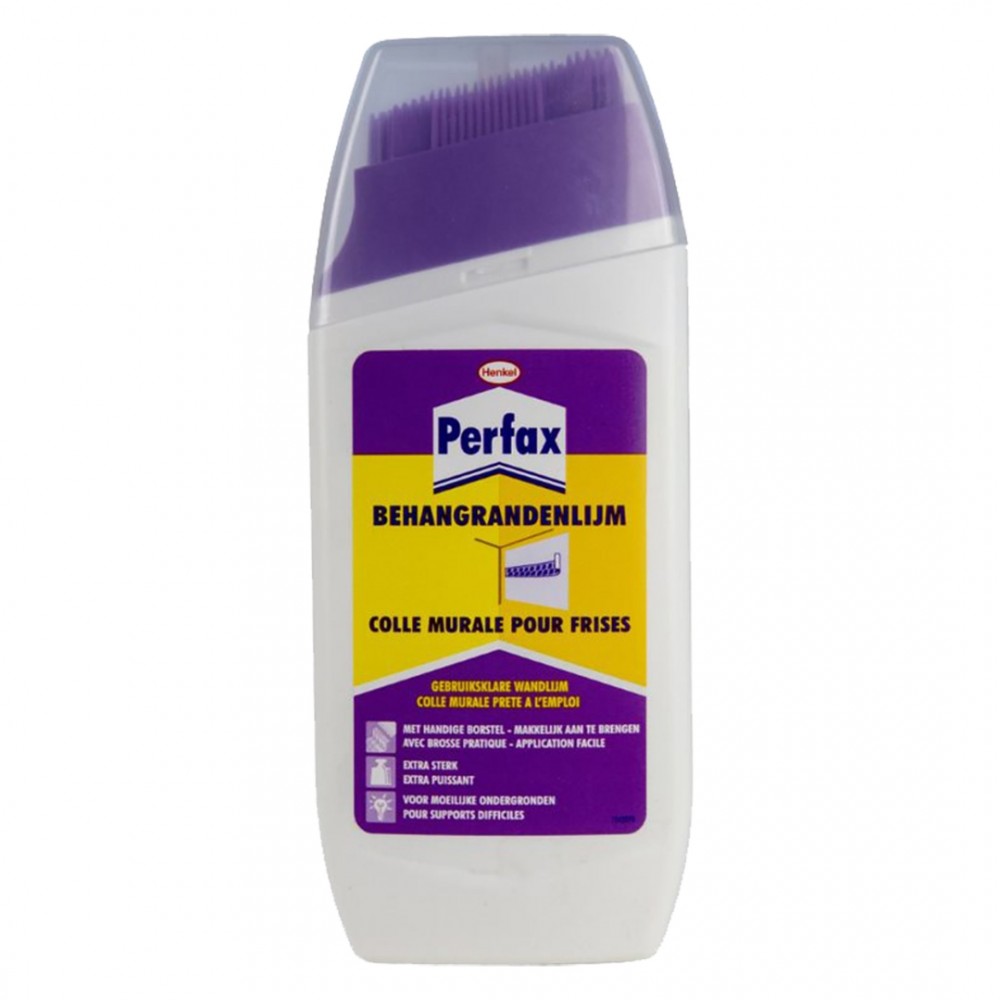 Perfax behangrandenlijm borstelflacon 250g