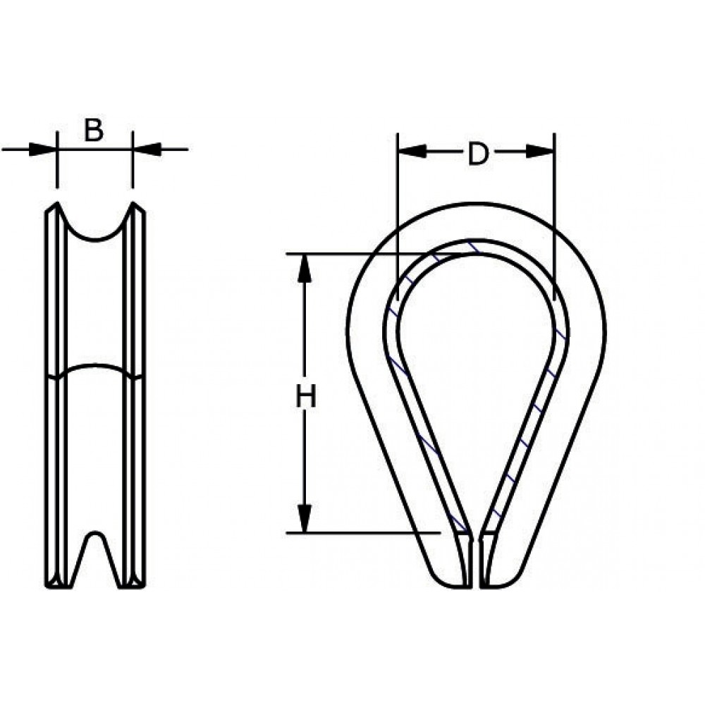 Dulimex puntkous 5-6 mm RVS AISI 316