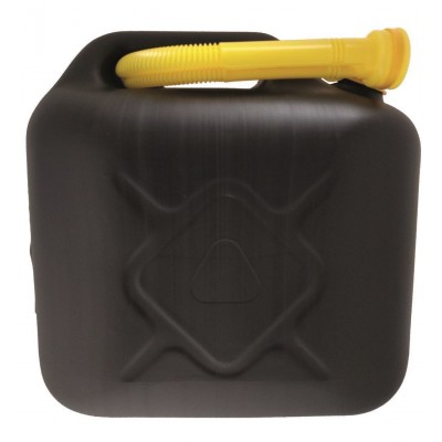 Jerrycan Benzinebestendig Kunststof 5 liter zwart