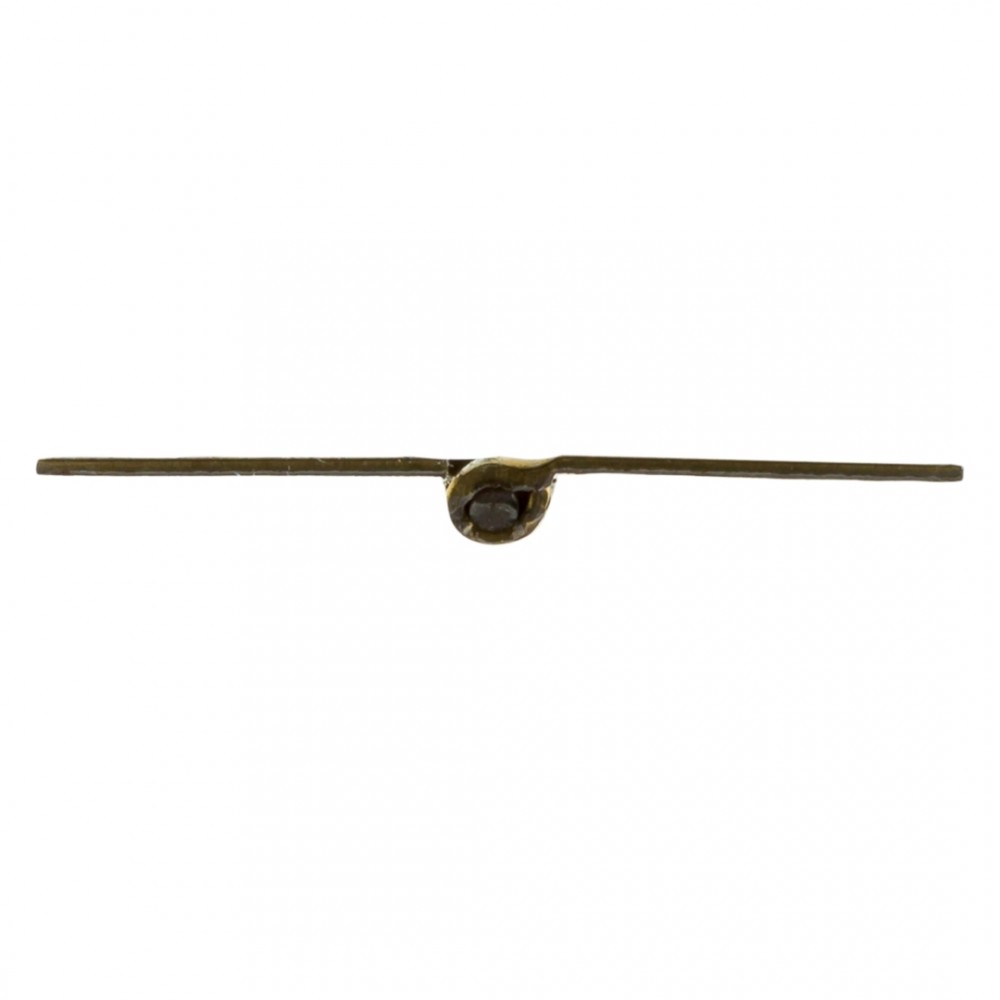 pianoscharnier met ophangoog in scharnier - geboord - messing - 0.7 x 32 x 750 mm
