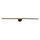 pianoscharnier met ophangoog in scharnier - geboord - messing - 0.7 x 32 x 750 mm