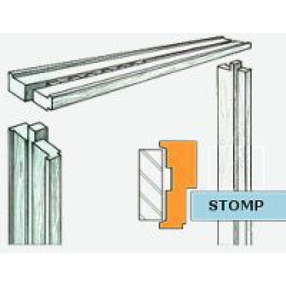 Kozijn vuren stomp wit gegrond 56x114mm 231,5cm