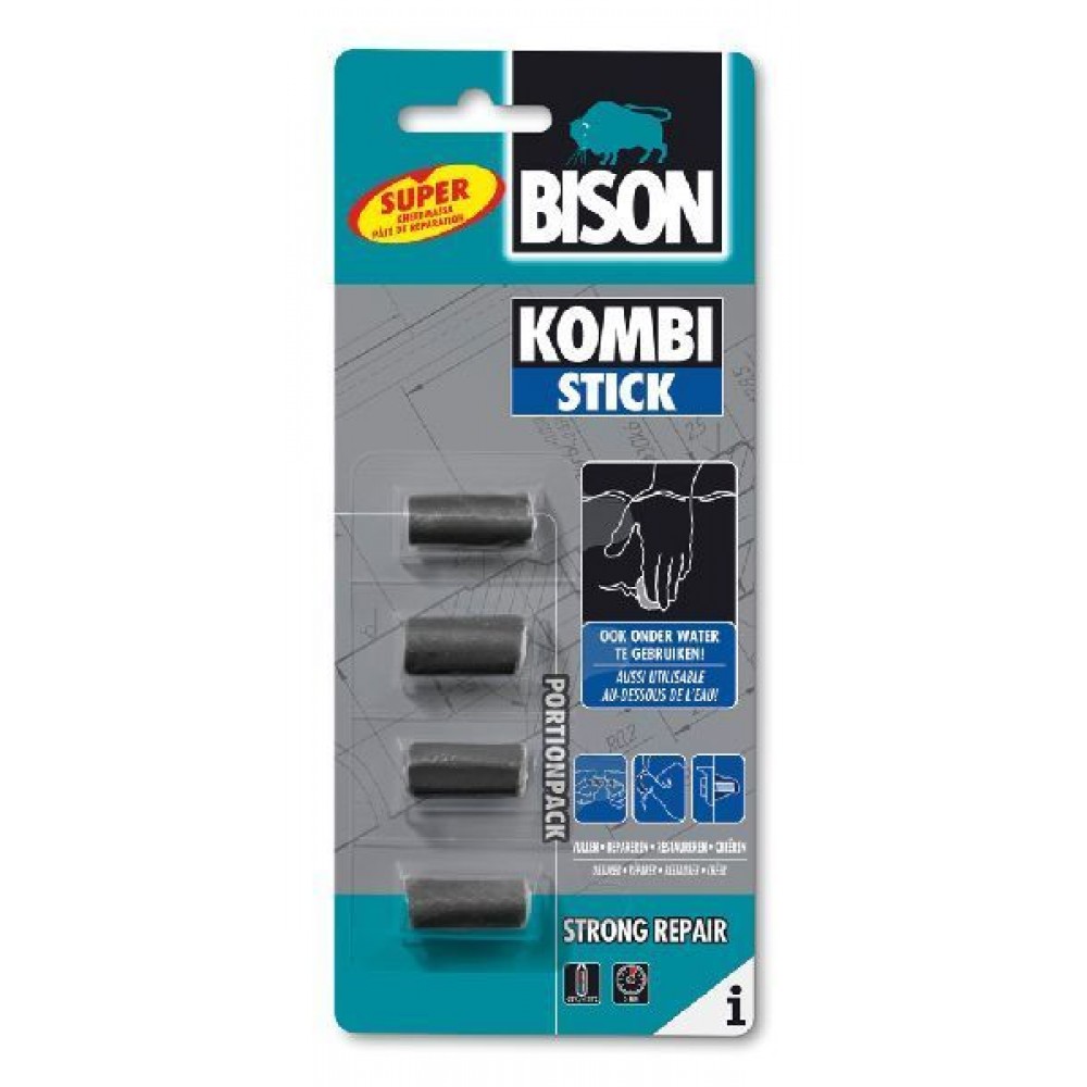 Bison lijm combi stick portion pack 3 stuks