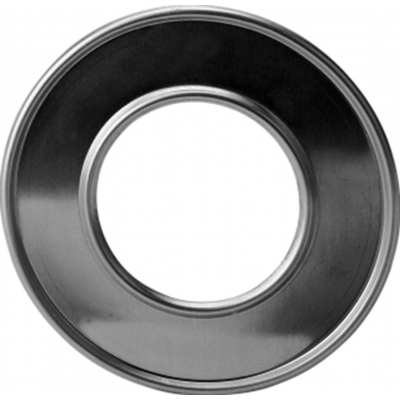 Burgerhout afvoer rozet 100mm aluminium enkelwandig