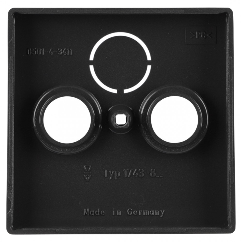 Busch-Jaeger Future Linear centraalplaat radio/tv - zwart