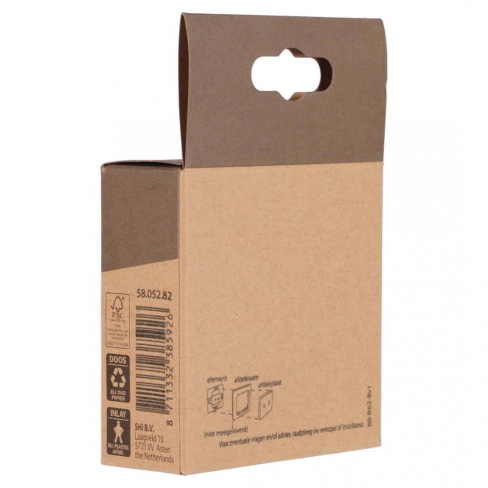 Busch-Jaeger Future Linear centraalplaat telefoon/data - 2 x 8-polig - zwart