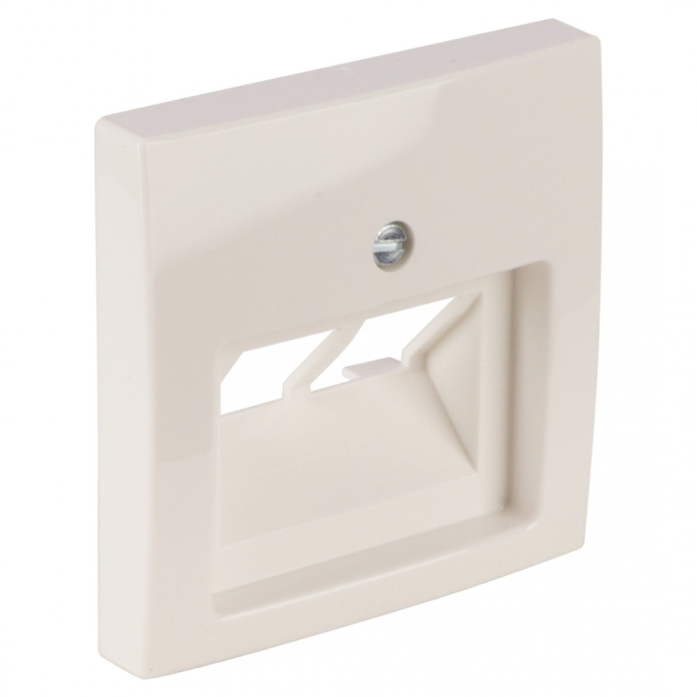 Busch-Jaeger Balance centraalplaat telefoon/data - 2 x 8-polig - polarwit