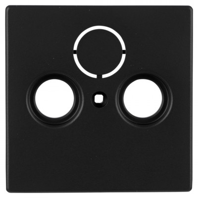 Busch-Jaeger Future Linear centraalplaat radio/tv - zwart