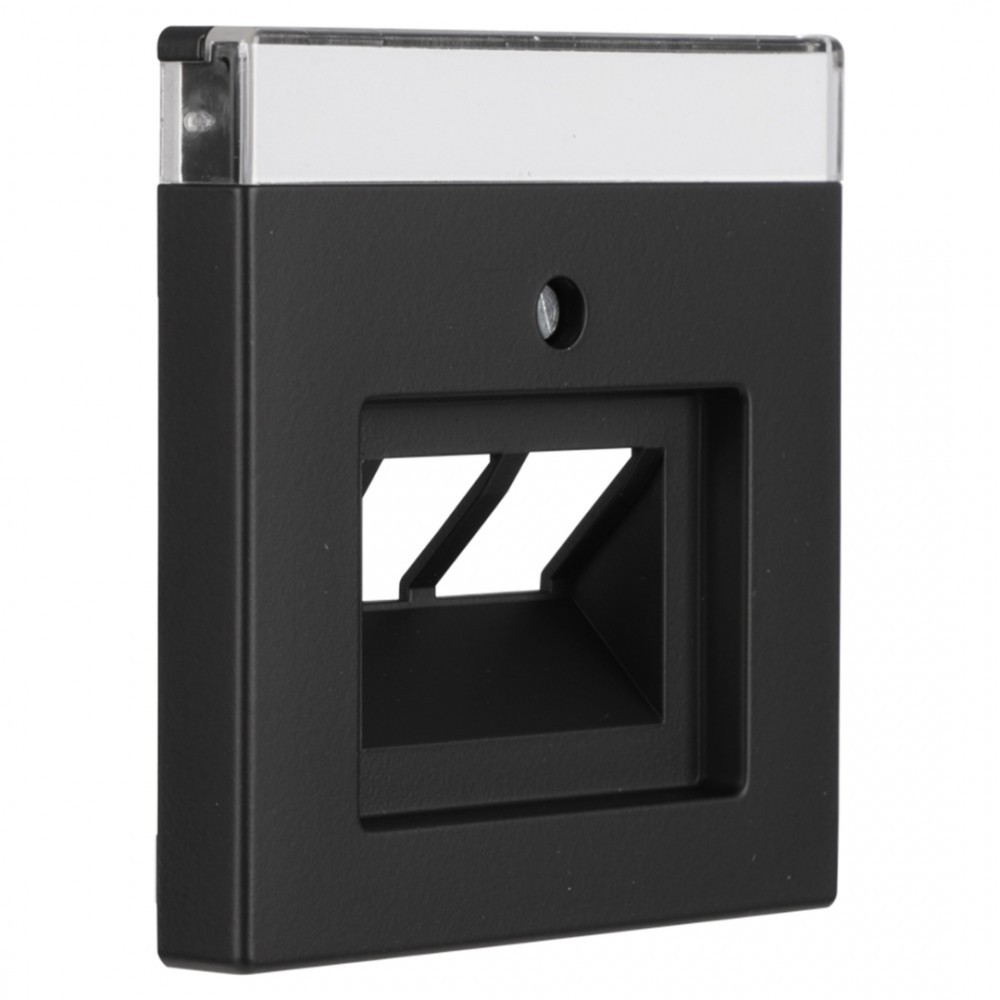 Busch-Jaeger Future Linear centraalplaat telefoon/data - 2 x 8-polig - zwart