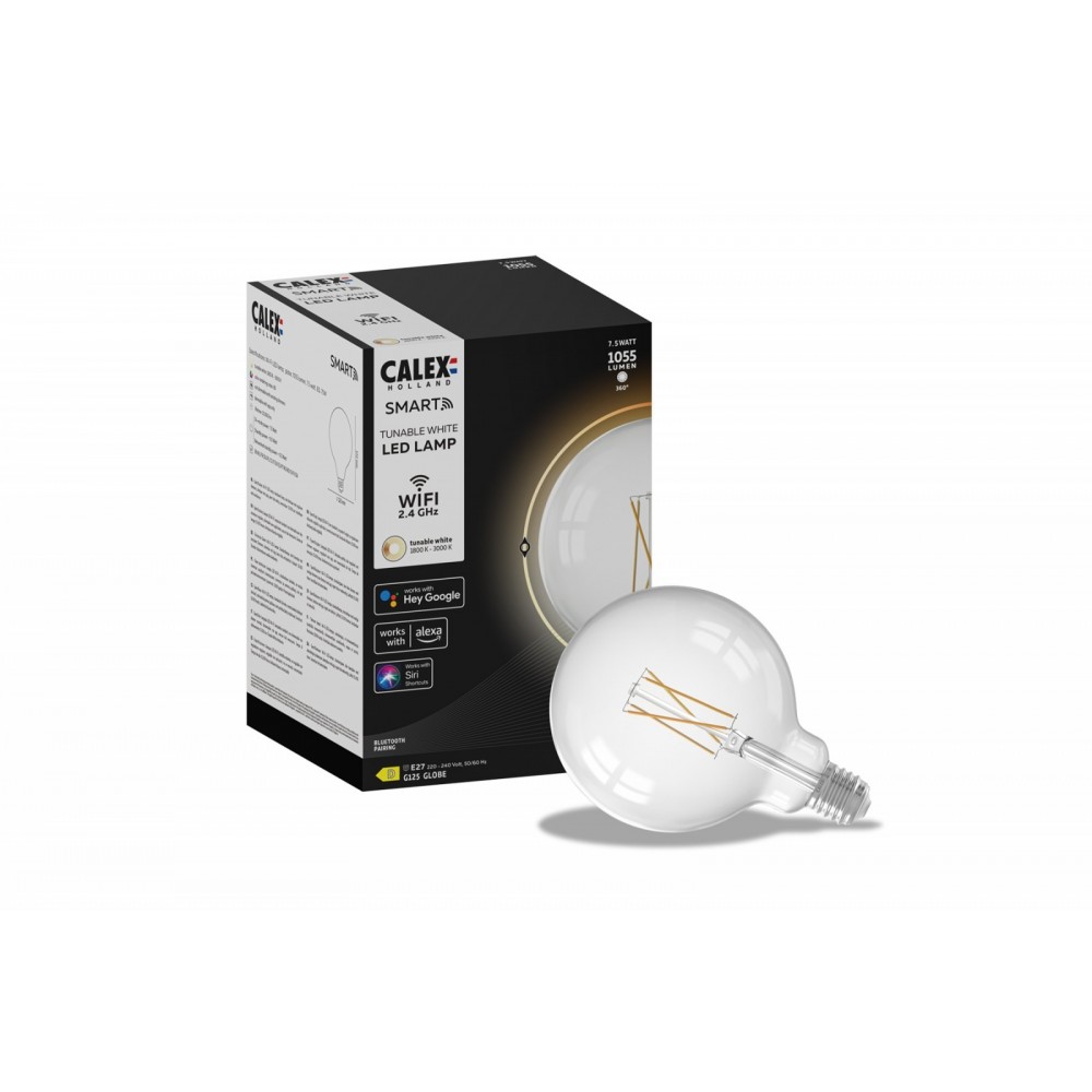 Calex Smart Globe G125 7,5W 1055lm 1800-3000K