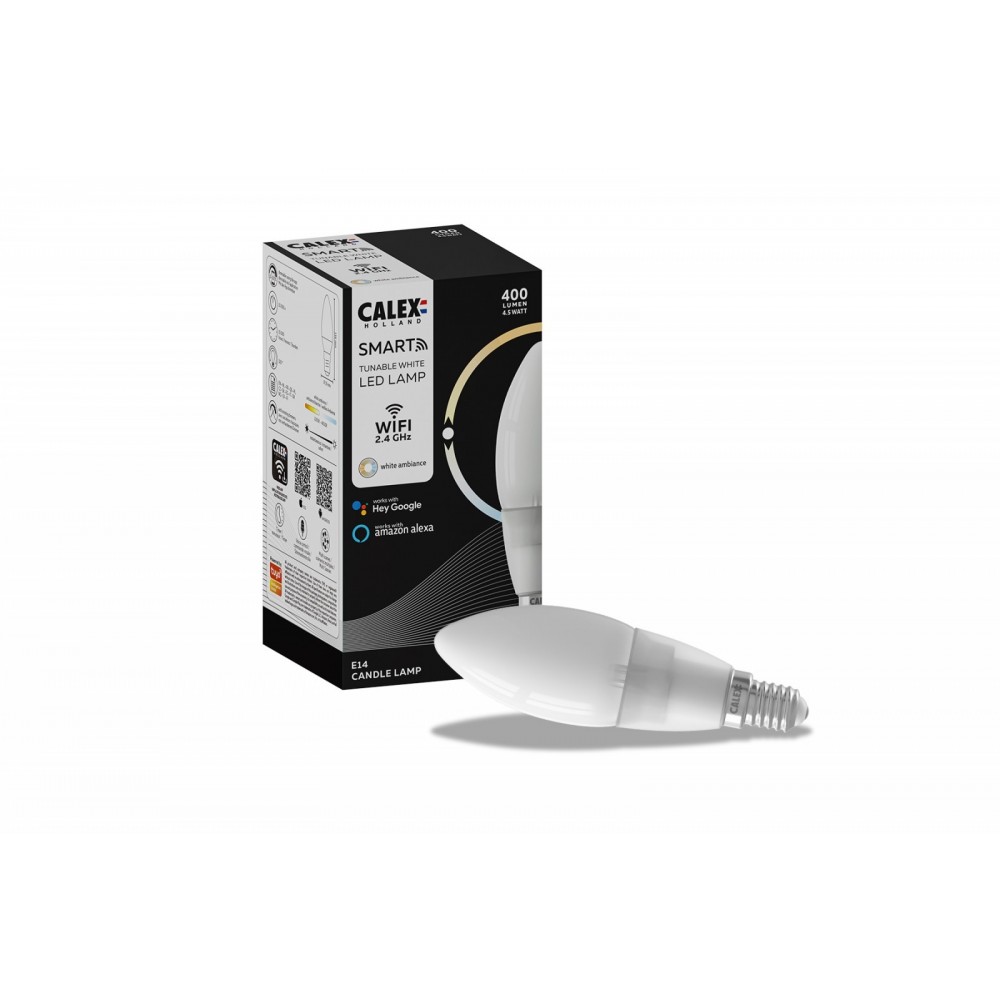 Calex Smart Kaars led lamp 4,5W 400lm 2200-4000K