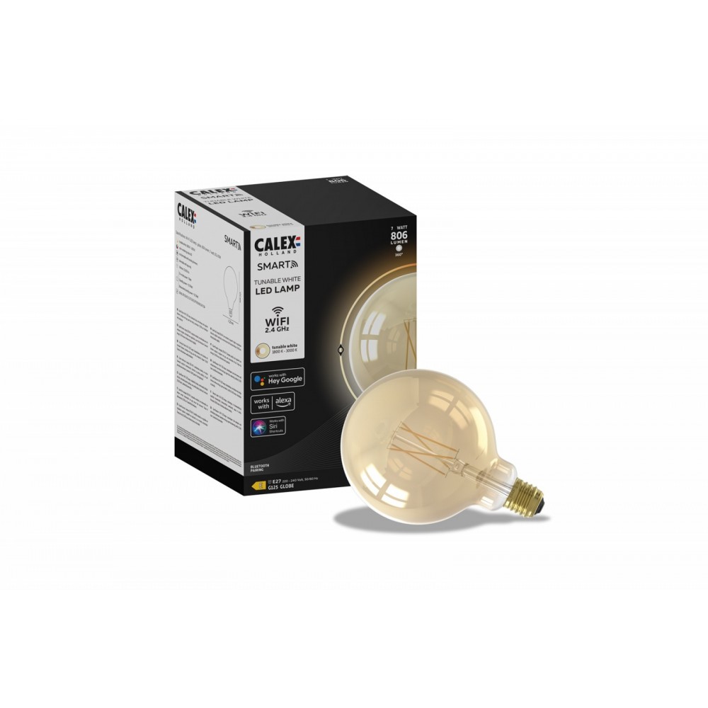 Calex Smart Globe G125 led lamp 7W 806lm 1800-3000K