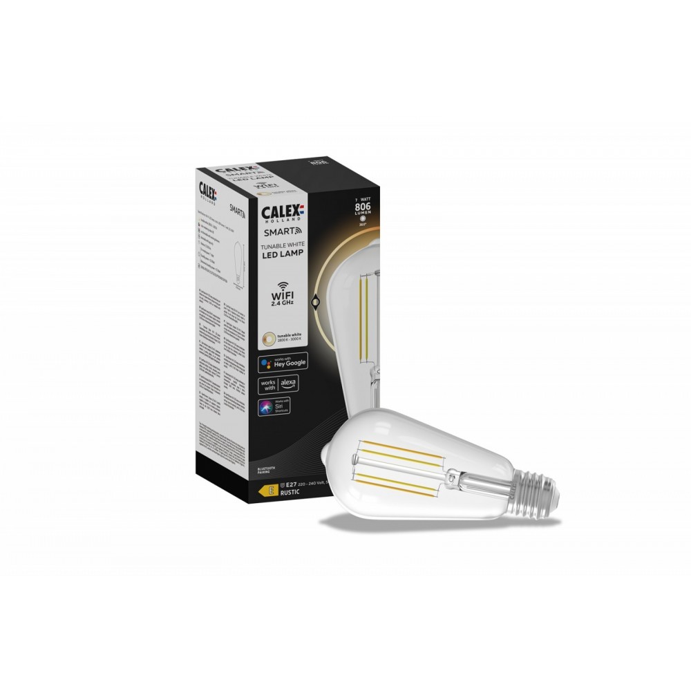 Calex Smart Rustic LED lamp 7W 806lm 1800-3000K
